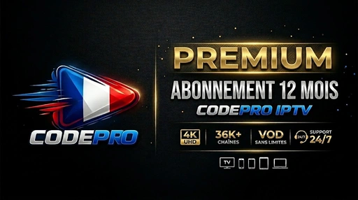 Abonnement IPTV 12 Mois Premium